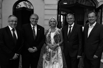 VA Fichtenbauer, Justizminister Brandstätter, VA Brinek, Vehrkehrsminister Stöger und VA Kräuter 