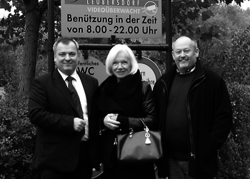 Volksanwältin Brinek mit Vizebürgermeister Ramharter und Amtsleiter Morgenbesser