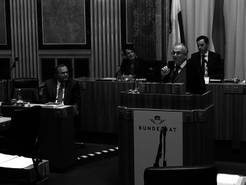 Volksanwalt Fichtebauer bei der Plenarsitzung im Bundesrat