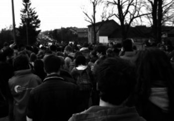 MoRah-Teilnehmer beim „March of the Living“ im ehemaligen KZ Auschwitz-Birkenau
