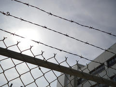 Illustrative photo: Fence with barbed wire