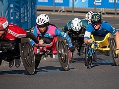 Wheelchair bike race