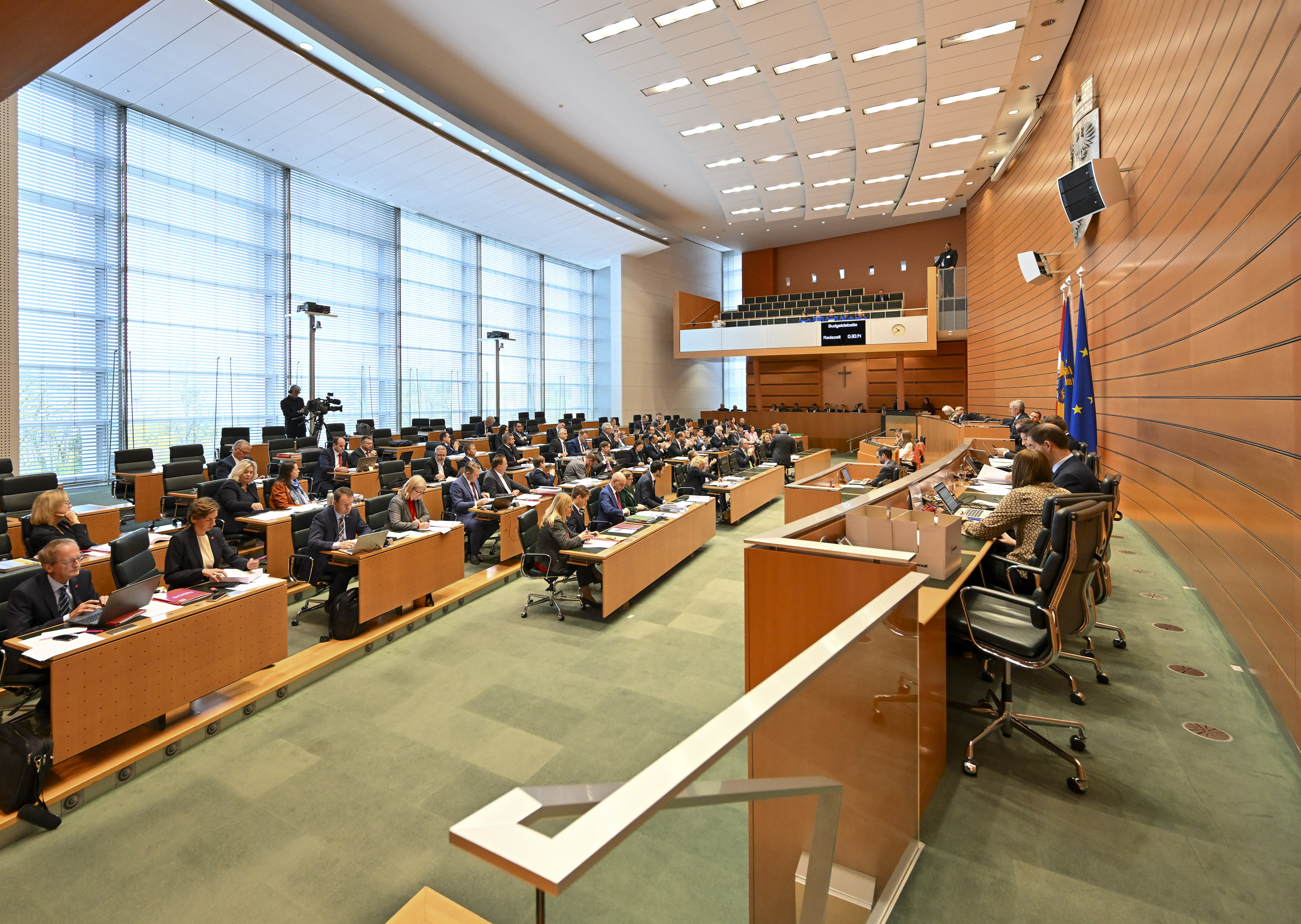 Blick in den Plenarsaal des NÖ Landtags