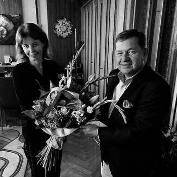 Volksanwalt Werner Amon gratulierte Bezirkshauptfrau Verena Sonnleitner zum Geburtstag.