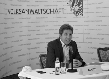 Volksanwalt Achitz anlässlich der Pressekonferenz zum Parlamentsbericht 2019