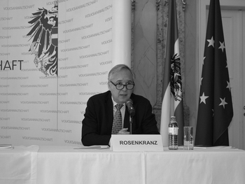 Volksanwalt Rosenkranz anlässlich der Pressekonferenz zum Wien Bericht 2019